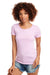 Next Level N1510/1510 Womens Ideal Jersey Short Sleeve Crewneck T-Shirt Lilac Model Front