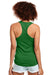 Next Level N1533/1533 Womens Ideal Jersey Tank Top Kelly Green Model Back