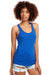 Next Level N1533/1533 Womens Ideal Jersey Tank Top Royal Blue Model Front