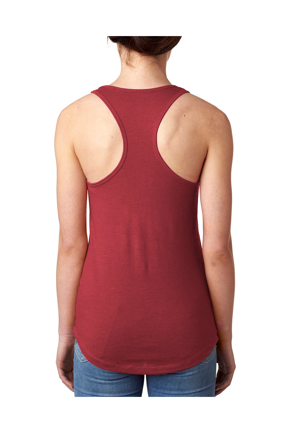 Next Level N1533/1533 Womens Ideal Jersey Tank Top Cardinal Red Model Back