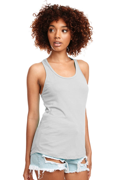 Next Level N1533/1533 Womens Ideal Jersey Tank Top Silver Grey Model Front