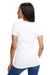 Next Level N1540/1540 Womens Ideal Jersey Short Sleeve V-Neck T-Shirt White Model Back