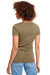 Next Level N1540/1540 Womens Ideal Jersey Short Sleeve V-Neck T-Shirt Military Green Model Back