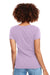 Next Level N1540/1540 Womens Ideal Jersey Short Sleeve V-Neck T-Shirt Lilac Purple Model Back