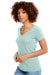 Next Level N1540/1540 Womens Ideal Jersey Short Sleeve V-Neck T-Shirt Mint Green Model Side