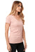 Next Level N1540/1540 Womens Ideal Jersey Short Sleeve V-Neck T-Shirt Desert Pink Model Side