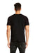 Next Level N3650/3650 Mens Fine Jersey Short Sleeve Crewneck T-Shirt Black Model Back