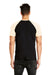 Next Level N3650/3650 Mens Fine Jersey Short Sleeve Crewneck T-Shirt Black/Natural Model Back