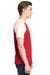 Next Level N3650/3650 Mens Fine Jersey Short Sleeve Crewneck T-Shirt Red/Natural Model Side