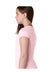 Next Level N3710/3710 Youth Princess Fine Jersey Short Sleeve Crewneck T-Shirt Light Pink Model Side