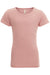 Next Level N3710/3710 Youth Princess Fine Jersey Short Sleeve Crewneck T-Shirt Light Pink Flat Front