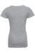 Next Level N3710/3710 Youth Princess Fine Jersey Short Sleeve Crewneck T-Shirt Heather Grey Flat Back