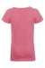 Next Level N3710/3710 Youth Princess Fine Jersey Short Sleeve Crewneck T-Shirt Hot Pink Flat Back