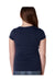 Next Level N3710/3710 Youth Princess Fine Jersey Short Sleeve Crewneck T-Shirt Midnight Navy Blue Model Back