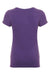 Next Level N3710/3710 Youth Princess Fine Jersey Short Sleeve Crewneck T-Shirt Purple Rush Flat Back