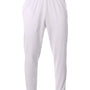 A4 Mens Sprint Tech Fleece Jogger Sweatpants w/ Pockets - White