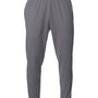 A4 Mens Sprint Tech Fleece Jogger Sweatpants w/ Pockets - Graphite Grey