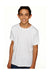 Next Level N6310/6310 Youth Jersey Short Sleeve Crewneck T-Shirt Heather White Model Front