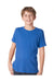 Next Level N6310/6310 Youth Jersey Short Sleeve Crewneck T-Shirt Vintage Royal Blue Model Front