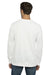 Next Level N9000/9000 Mens French Terry Long Sleeve Crewneck T-Shirt White Model Back