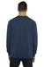 Next Level N9000/9000 Mens French Terry Long Sleeve Crewneck T-Shirt Cool Blue Model Back