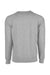 Next Level N9000/9000 Mens French Terry Long Sleeve Crewneck T-Shirt Heather Grey Flat Back