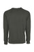 Next Level N9000/9000 Mens French Terry Long Sleeve Crewneck T-Shirt Heavy Metal Grey Flat Back