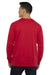 Next Level N9000/9000 Mens French Terry Long Sleeve Crewneck T-Shirt Red Model Back