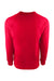 Next Level N9000/9000 Mens French Terry Long Sleeve Crewneck T-Shirt Red Flat Back