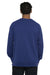 Next Level N9000/9000 Mens French Terry Long Sleeve Crewneck T-Shirt Royal Blue Model Back