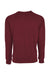 Next Level N9000/9000 Mens French Terry Long Sleeve Crewneck T-Shirt Cardinal Red Flat Back