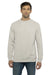 Next Level N9000/9000 Mens French Terry Long Sleeve Crewneck T-Shirt Oatmeal Model Front