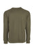 Next Level N9000/9000 Mens French Terry Long Sleeve Crewneck T-Shirt Military Green Flat Back