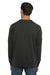 Next Level N9000/9000 Mens French Terry Long Sleeve Crewneck T-Shirt Graphite Black Model Back