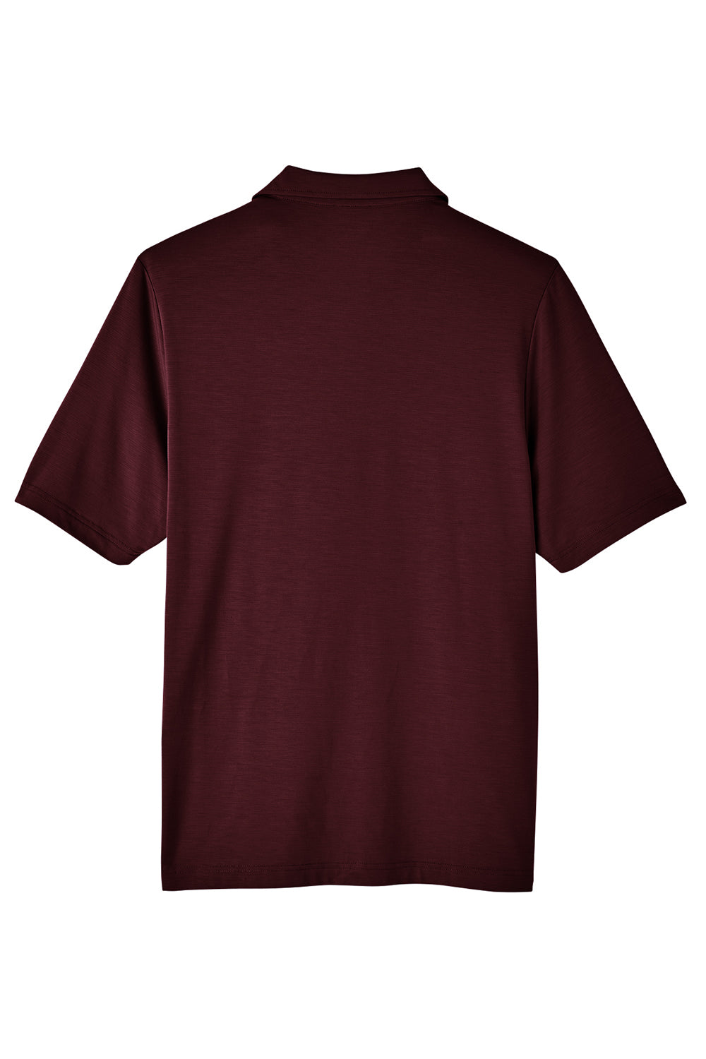 North End NE100 Mens Jaq Performance Moisture Wicking Short Sleeve Polo Shirt Burgundy Flat Back