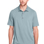 North End Mens Jaq Performance Moisture Wicking Short Sleeve Polo Shirt - Opal Blue