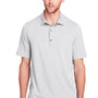 North End Mens Jaq Performance Moisture Wicking Short Sleeve Polo Shirt - Platinum Grey