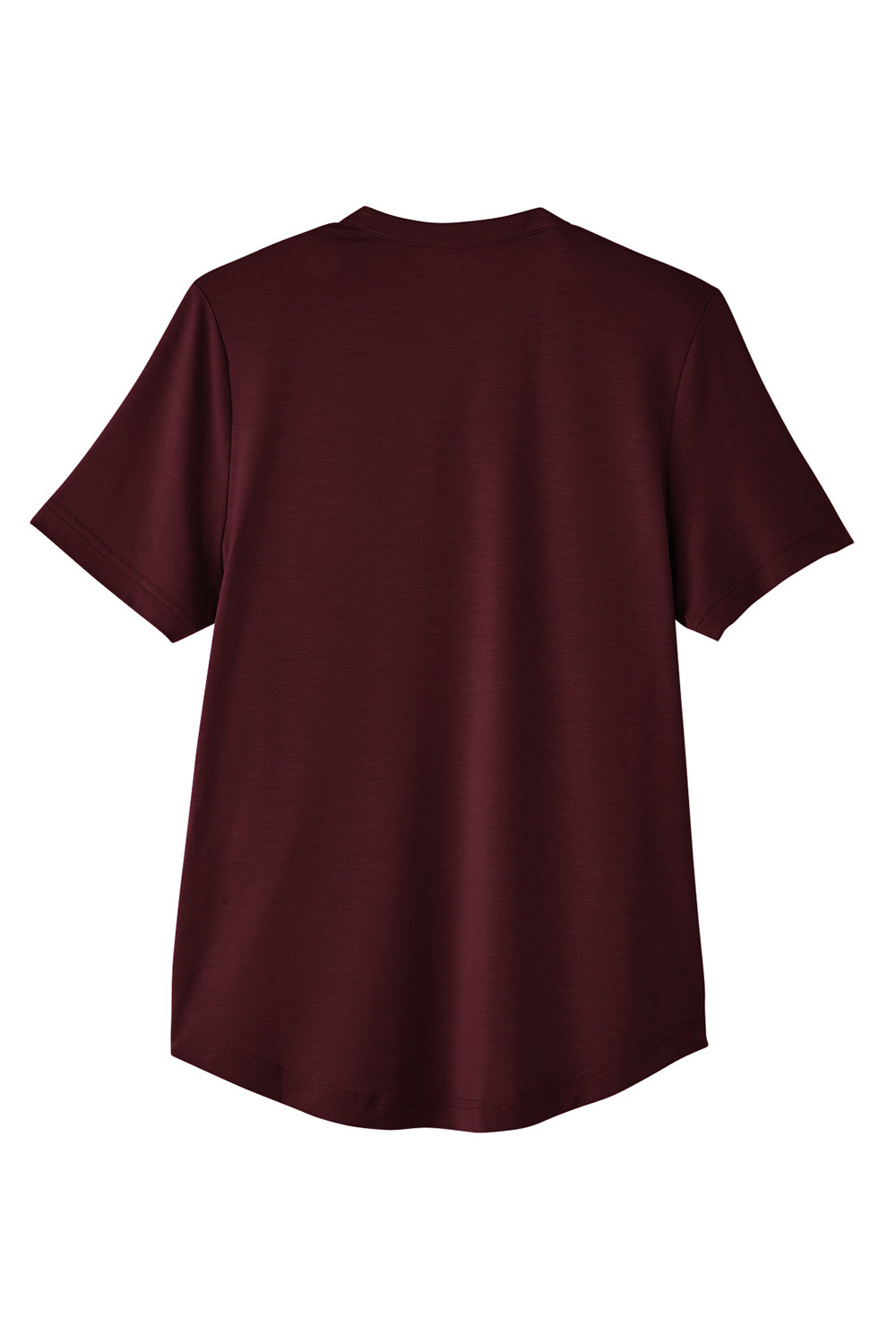 North End NE100W Womens Jaq Performance Moisture Wicking Short Sleeve Polo Shirt Burgundy Flat Back