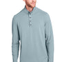 North End Mens Jaq Performance Moisture Wicking Long Sleeve Polo Shirt - Opal Blue