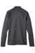 North End NE712 Mens Flux 2.0 Fleece Water Resistant Full Zip Jacket Heather Black/Orange Soda Flat Back