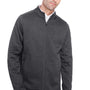 North End Mens Flux 2.0 Fleece Water Resistant Full Zip Jacket - Heather Black/Carbon Grey