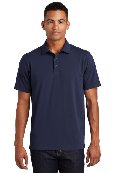 Ogio OG138 Mens Limit Moisture Wicking Short Sleeve Polo Shirt Navy Blue Model Front