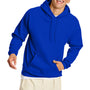 Hanes Mens EcoSmart Print Pro XP Pill Resistant Hooded Sweatshirt Hoodie w/ Pouch Pocket - Athletic Royal Blue