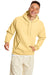 Hanes P170 Mens EcoSmart Print Pro XP Pill Resistant Hooded Sweatshirt Hoodie w/ Pouch Pocket Athletic Gold Model Front