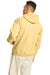 Hanes P170 Mens EcoSmart Print Pro XP Pill Resistant Hooded Sweatshirt Hoodie w/ Pouch Pocket Athletic Gold Model Back