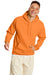 Hanes P170 Mens EcoSmart Print Pro XP Pill Resistant Hooded Sweatshirt Hoodie w/ Pouch Pocket Tennessee Orange Model Front