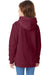 Hanes P470/P473 Youth EcoSmart Print Pro XP Pill Resistant Hooded Sweatshirt Hoodie w/ Pouch Pocket Maroon Model Back