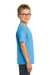 Port & Company PC099Y Youth Beach Wash Short Sleeve Crewneck T-Shirt Denim Blue Model Side