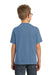 Port & Company PC099Y Youth Beach Wash Short Sleeve Crewneck T-Shirt Blue Moon Model Back