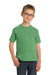 Port & Company PC099Y Youth Beach Wash Short Sleeve Crewneck T-Shirt Safari Green Model Front